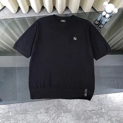 Fendi Knitted round neck short sleeved T-shirt - Image 1 of 4
