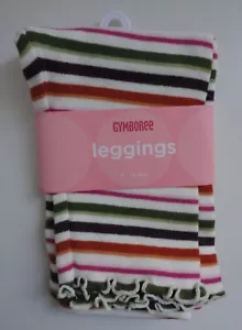 Vintage Gymboree Baby Girl Striped Leggings 6-8 mos. New with Tag 2007 NWT - Picture 1 of 2