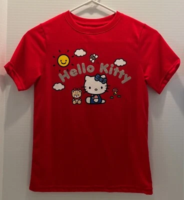 Camiseta Hello Kitty By Sanrio Juvenil Roja - Ropa Híbrida - Nuevas Tallas Surtidas Foto 1 de 4