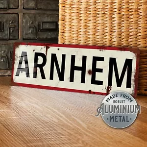 Weltkrieg Arnheim Blechschild Plakette Alliierte Armee Militär WW2 - 100x305mm - Bild 1 von 6