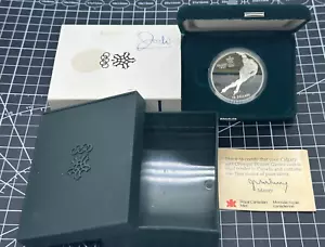 1985 Kanada 20 $ PP Eisschnelllauf 1988 Calgary Olympics 0,925 Silber mit COA - Bild 1 von 8