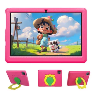 Kids Tablet 10in Android 13 tablet PC for kids Quad Core 6GB,64GB ROM Pink - Picture 1 of 6