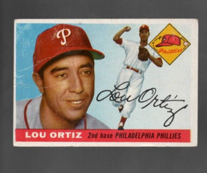 1955 Topps #114 Lou Ortiz Philadelphia Phillies Good (creases)