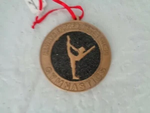 NWT - Hallmark - Always Earned - Gymnastics Sport - Medal - Christmas Ornament - Picture 1 of 1