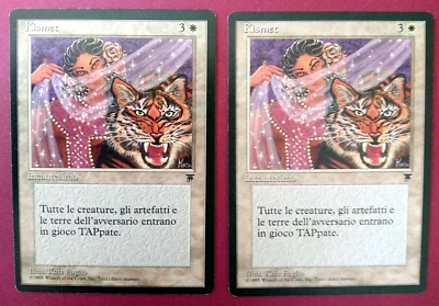 Magic the Gathering MTG Legends FBB Italian  KISMET X 2 (LP/EX & MP) R  1995! - Image 1 of 4