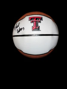 MARK ADAMS SIGNED NCAA BASKETBALL TEXAS TECH RED RAIDERS HEAD COACH TTU BAS - Picture 1 of 2