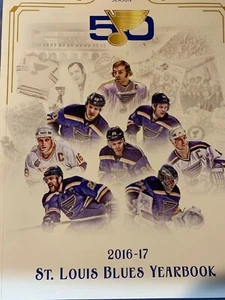 2016 2017 ST. LOUIS BLUES YEARBOOK 50TH ANNIVERSARY NHL OFFICIAL HOCKEY STANLEY - Picture 1 of 1