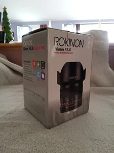 rokinon 10mm f2.8 ED AS NCS CS Ultra Wide Angle Lens For Canon EF-M mount ONLY. - Picture 1 of 10