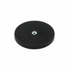 Black Rubber Coated POS Magnets Countersunk M6 Boss Thread 88mm dia (42kg Pull)