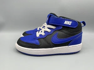 NIKE COURT BOROUGH MID 2 Walking Athletic Shoes DM8874-001 Kid's Toddler Size 9C - Picture 1 of 11