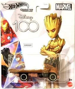 Coches de personajes de Hot Wheels - Disney 100 Marvel Groot (BBHNP58) - Imagen 1 de 1
