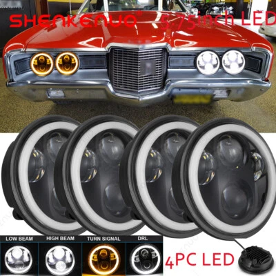 4件装投影仪5.75英寸5-3/4英寸LED大灯密封Hi-Lo光束适用于福特有限公司 — 第 1/4 张图片