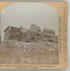 Stone Fort at El Caney Cuba after Besieged by US Troops Stereoview