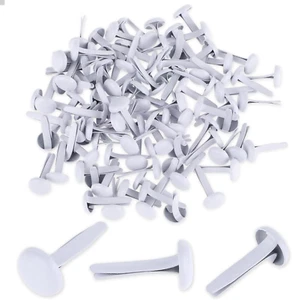 100PCS Brads Paper Fasteners Brass Brads round Fasteners Mini Metal Brads for Ki - Picture 1 of 7