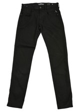 Replay Slim Fit ANBASS Blue Jeans mens Long Skinny Black Coated Size W29/L32