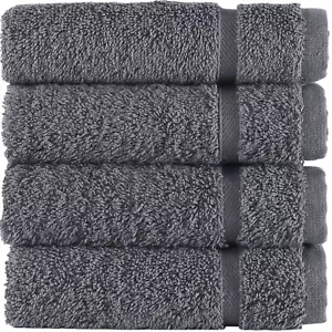 Premium Quality Turkish Cotton Washcloth- Super Soft & Absorbent (Set of 4) - Picture 1 of 46