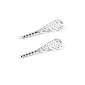 Stainless Mini Whisks Hand Egg Mixer Flour Cake Kitchen Cooking 7 inch 2pcs - Picture 1 of 7