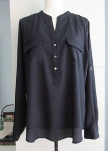 Camisa larga SLV Top Blusa Azul Marino Ivanka Trump Mujer Talla XL Ropa de Carrera para Trabajo - Imagen 1 de 12