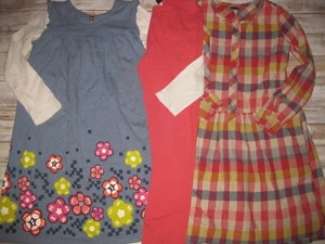Tea Collection Girls 8 "Scotland" Layered Look Dress, Plaid & Pink Leggings set - Picture 1 of 9