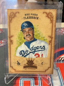 2004 Donruss Diamond Kings Mike Piazza Bronze Sepia Flashback #075/100 Dodgers