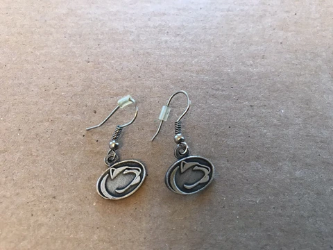 Penn State Nittany Lions Dangle Earrings NCAA PSU Penn State University Jewelry Cover