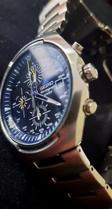 Seiko 2011 THE GREAT BLUE Chronograph watch - Rare Dial 7T92-0AB0 - Picture 1 of 17