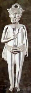 EX VOTO CUORE VOTIVO GRAZIA RICEVUTA BAMBINO IN ARGENTO 925 CM 16 x 5 - Picture 1 of 1