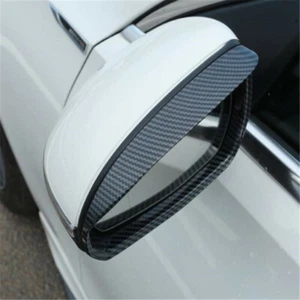 Carbon Fiber Rearview Mirror Rain Eyebrow Cover For Mercedes-Benz GLC 260 300 - Picture 1 of 5
