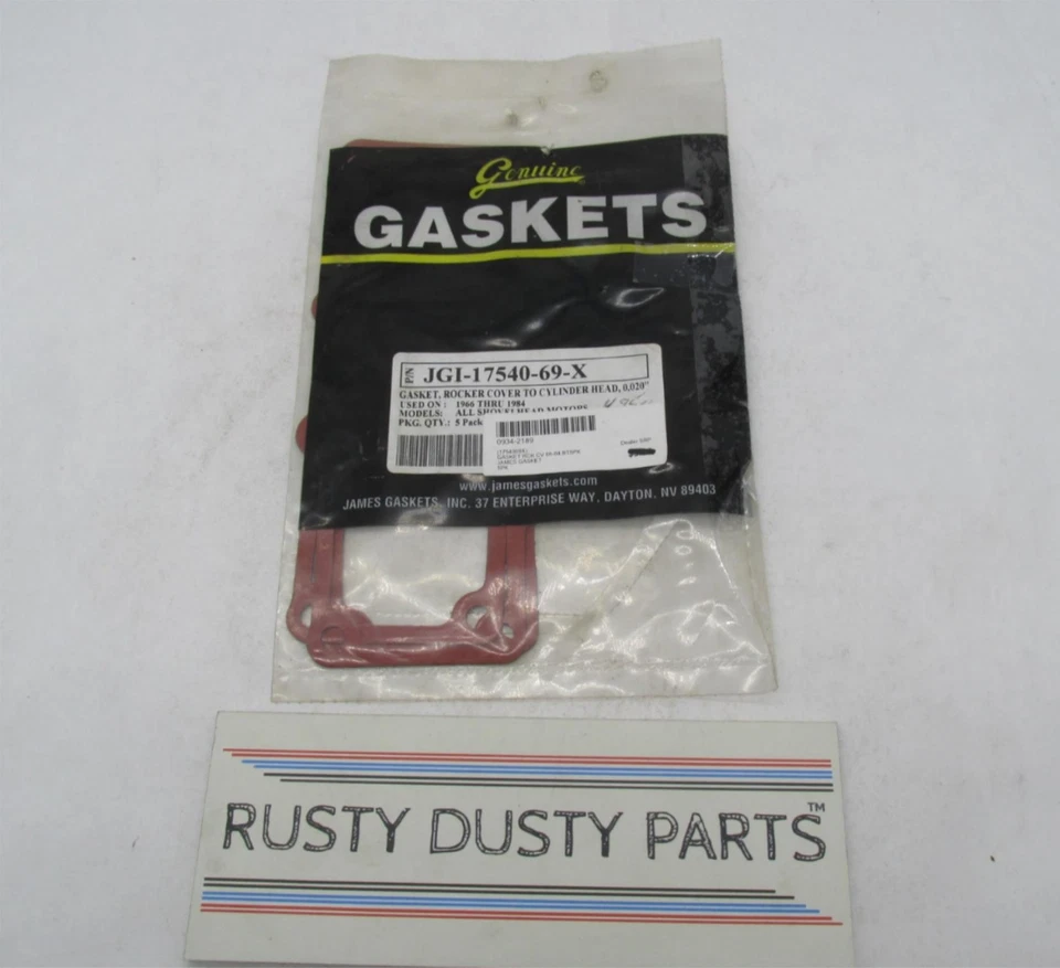Lot of 3 Harley Davidson Rocker Cover to Cylinder Head Gaskets JGI-17540-69-X - Image 1 of 3