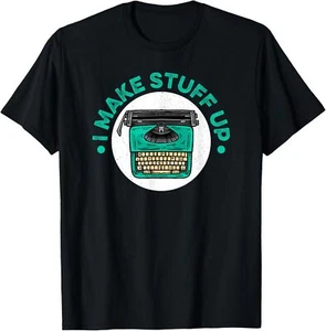 Typewriter Writer Author Journalist Writing T-Shirt Hoodie - Picture 1 of 13