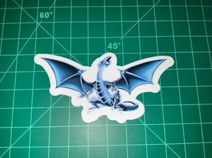 Yugioh Blue Eyes White Dragon Anime Uv Waterproof Sticker 2”x4” - Picture 1 of 3