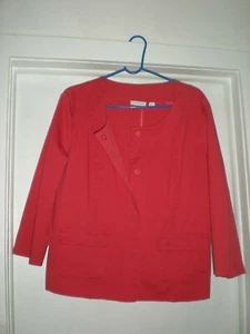 New York & Company Scoop Neck 2/3 Sleeve Blouse Women's XL - Picture 1 of 6