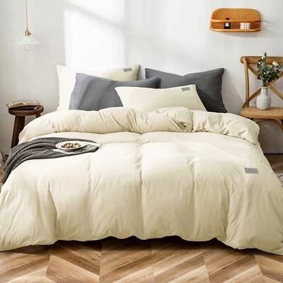 1800 Counts Bedclude Bedding Duvet Cover 3 Pieces Set Ultra Soft Microfiber - Image 1 of 3