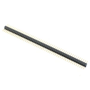 100Pcs Gold Plated 1.27mm Pitch Male Single Row 50 Pin Straight Pin Header Strip - Picture 1 of 3