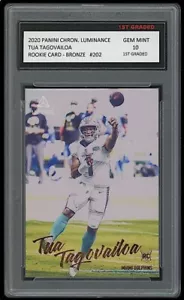 Tarjeta de novato TUA TAGOVAILOA 2020 PANINI LUMINANCE BRONCE PRIMER GRADO 10 DELFINES - Imagen 1 de 1