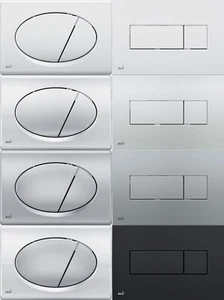 alcadrain Alcaplast Drücker Betätigungs Platte für WC Spülkasten weiß chrom