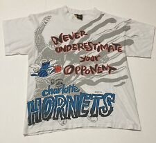 Vintage Charlotte Hornets Shirt Magic Johnson NBA AOP All Over Print 20inx26in M