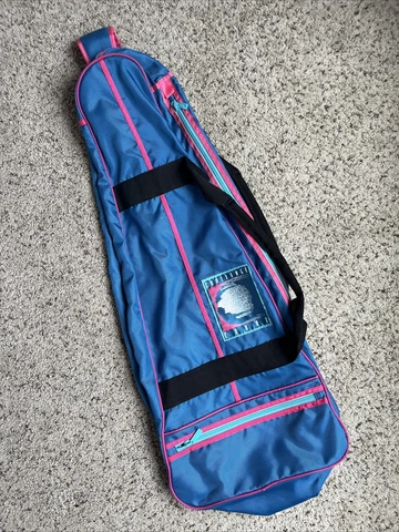 Vintage Nike Andre Agassi Challenge Court Tennis Racquet Bag Blue Pink Cover