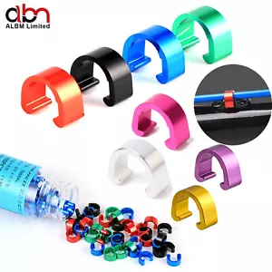 5X Cycle C-Clips for Road Bike MTB Brake Gear / Hydraulic Cable Frame - Picture 1 of 26