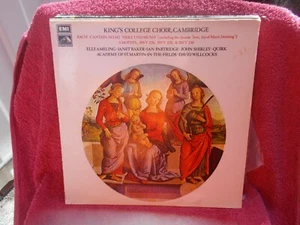 KING'S COLLEGE CHOIR CAMBRIDGE BACH CANTATA (ORIG U.K. HMV 1972 No HQS 1254)L.P. - Picture 1 of 4