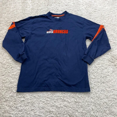 NFL Denver Bronco Camisa Para Hombres Grande Azul Naranja Fútbol Broncos Aire Libre Foto 1 de 4