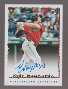 Kyle Manzardo Rookie Fan Favorites Auto - 2024 Topps Archives #95FF-KM Guardians - Foto 1 di 2