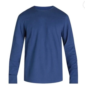 Medium George Men's Long Sleeve T-Shirt Crew 100% Cotton Casual Relaxed NEW Tee - Picture 1 of 5