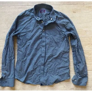 UNTUCKIT blau kariertes Button-Down Hemd Freizeit Langarm Gr. M - Bild 1 von 7