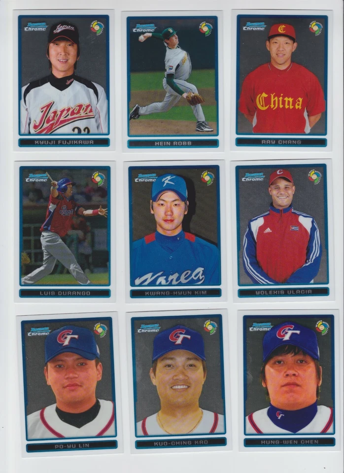 2009 Bowman Chrome World Baseball Classic WBC. You Pick. Complete your set - Image 1 of 1