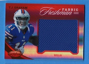 Espejo certificado 2012 materiales rojos #349 T.J. Graham Bills 79/149 - Imagen 1 de 1