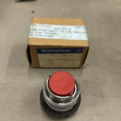 Pulsador rojo Westinghouse OT1A2 Foto 1 de 4