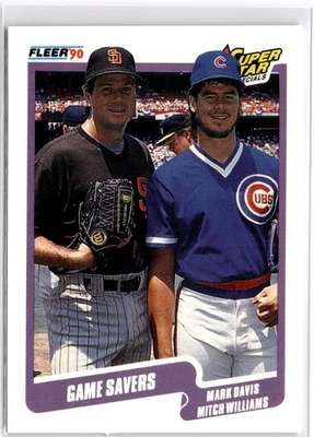 Game Savers (Mark Davis / Mitch Williams) Base 1990 631 NM - Image 1 of 2