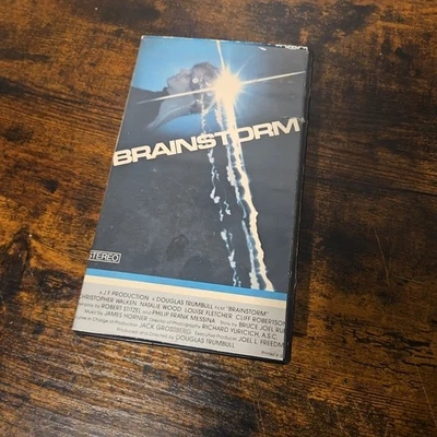 Brainstorm VHS 1983 MGM UA Louise Fletcher Christopher Walken Sci-Fi Foto 1 de 3