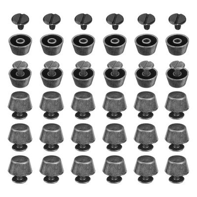 30 комплект плоская головка гвоздики шип 12 мм сумочки ноги ногтей пряжка заклепки инструмент, пистолет цвет - Изображение 1 из 4